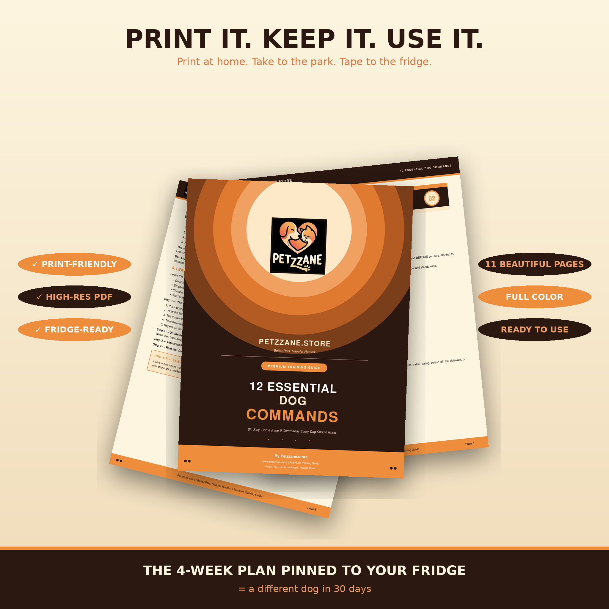 12 Essential Dog Commands - Premium Training Guide PDF | Force-Free Method for Beginners
